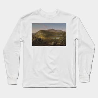 A View of the Two Lakes and Mountain House, Catskill Mountains, Morning by Thomas Cole Long Sleeve T-Shirt